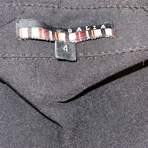 Dalia Womens Long Sleeve Collared Rayon Blend Button Front Jacket Black Size 4 - Picture 5 of 8